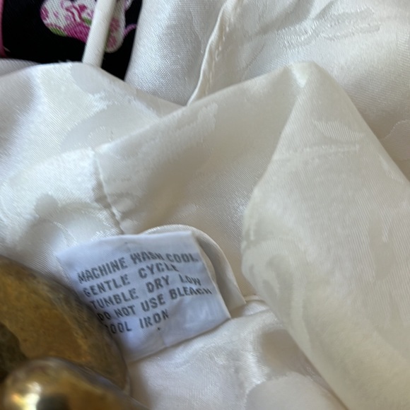 Vintage 1990’s Kathryn Silky Slip Negligee Lingerie Dress Chemise and Robe - Picture 7 of 8